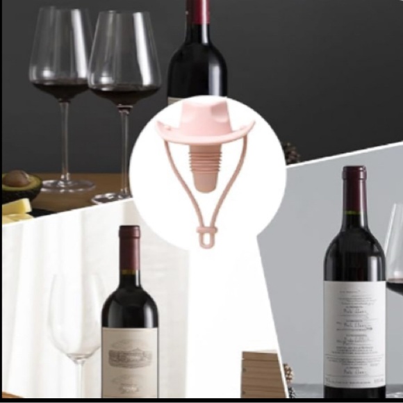 Pink Cowboy Hat Wine Stopper. - Picture 4 of 7